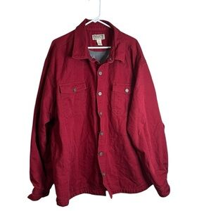 Duluth Trading Co Men's Red Shirt Jacket